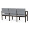 Lesro Lenox 3 Seat Tandem Seating W/ Arms, 65 in W 26 in L 31.5 in H LW3103 - alternate 3